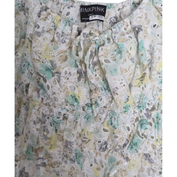 Women's - MINKPINK Irwin Eyelet Floral Top, Size Small - Picture 3 of 7